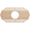 Ekena Millwork Chrysler Wood Fretwork Pierced Ceiling Medallion, Alder, 26"W x 13"H x 6 7/8"ID x 1/4"T CMWP26X13X0250CSAL - alternate 4